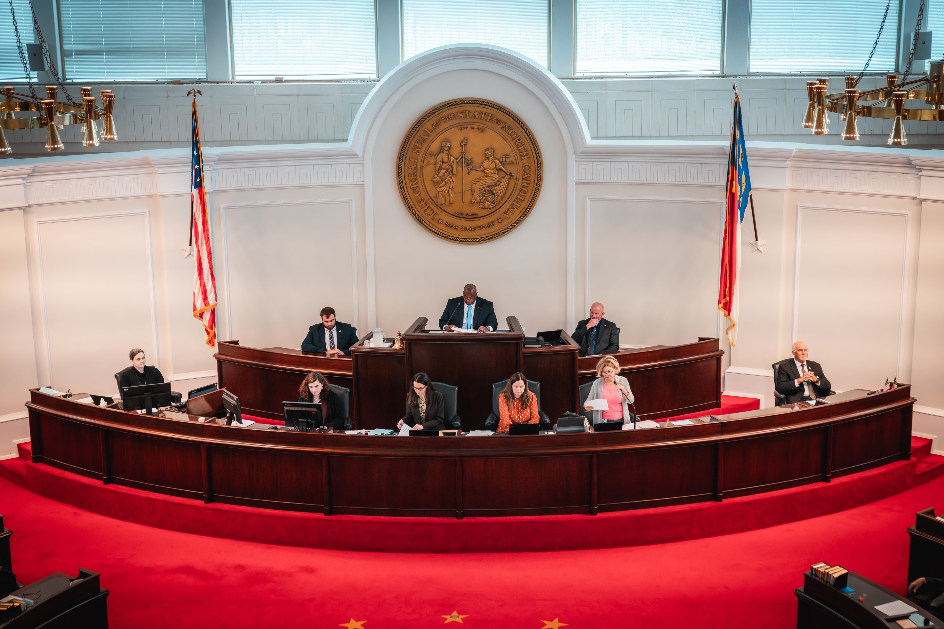 Mark Robinson presiding over the North Carolina Senate
